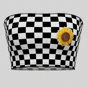 Checkered Tube Top